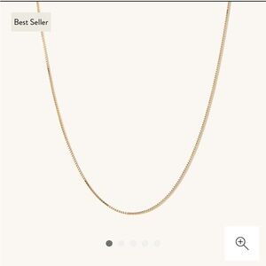 Mejuri Jewelry Mejuri 4k Gold Baby Box Chain Necklace Poshmark